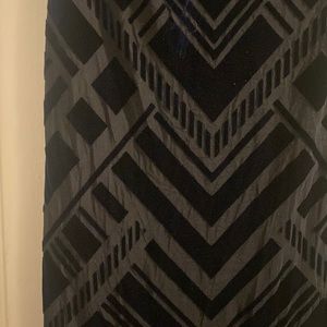 Velvet Art Deco Knee Length Dress - Vince Camuto